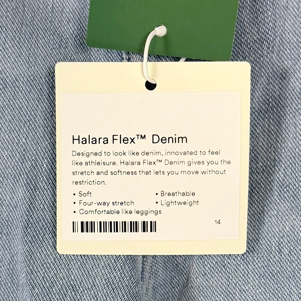 Halara Flex Asymmetric Low Rise Wide Leg Jeans Womens XL Blue Baggy Denim New - Picture 7 of 12